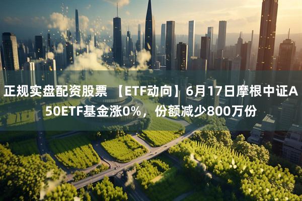 正规实盘配资股票 【ETF动向】6月17日摩根中证A50ETF基金涨0%，份额减少800万份