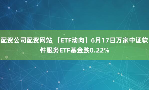 配资公司配资网站 【ETF动向】6月17日万家中证软件服务ETF基金跌0.22%