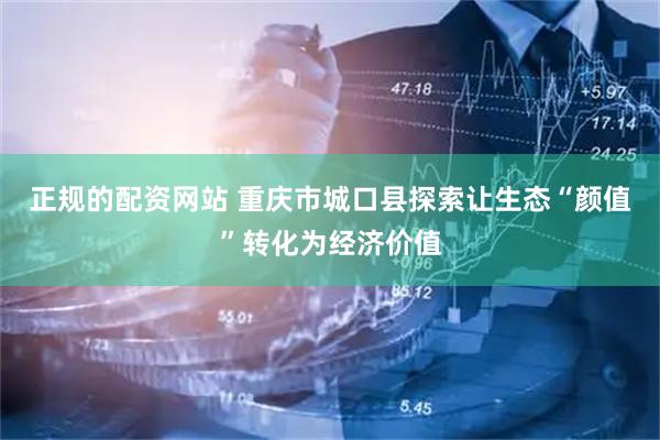 正规的配资网站 重庆市城口县探索让生态“颜值”转化为经济价值